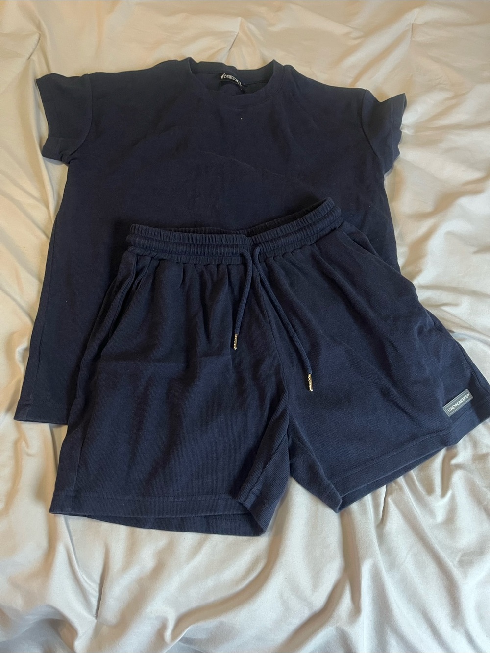 Fancy Homebody Navy 2 Piece Set